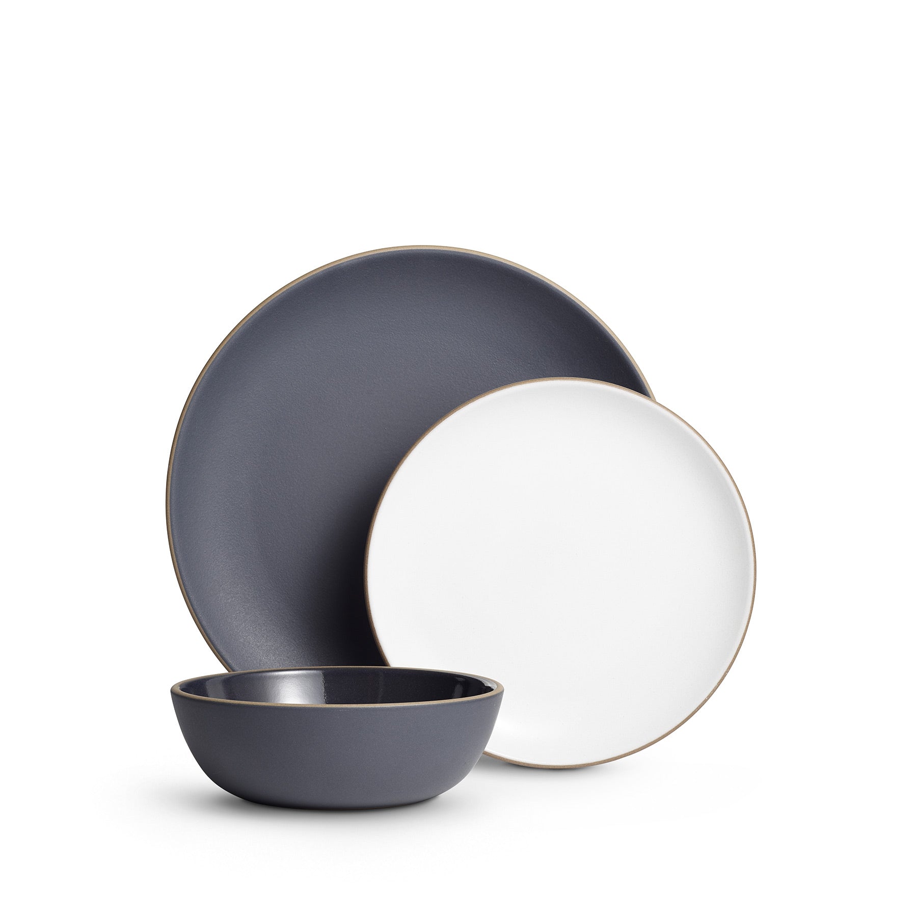 Premium Marion 3-Piece Dinnerware Set - Porcelain Plates, Bowls & Mugs - Elegant Tableware for Family Dinners, Parties & Restaurant Use