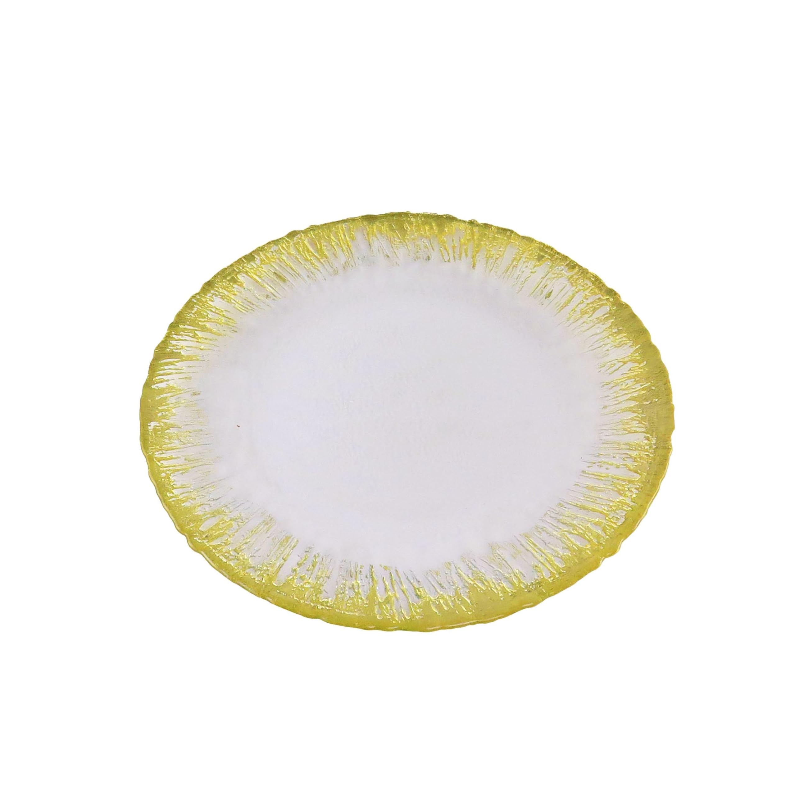 Luxury Gold Trim Dinner Plates Set of 4 - Elegant Tableware for Fine Dining, Wedding, Party & Holiday Entertaining