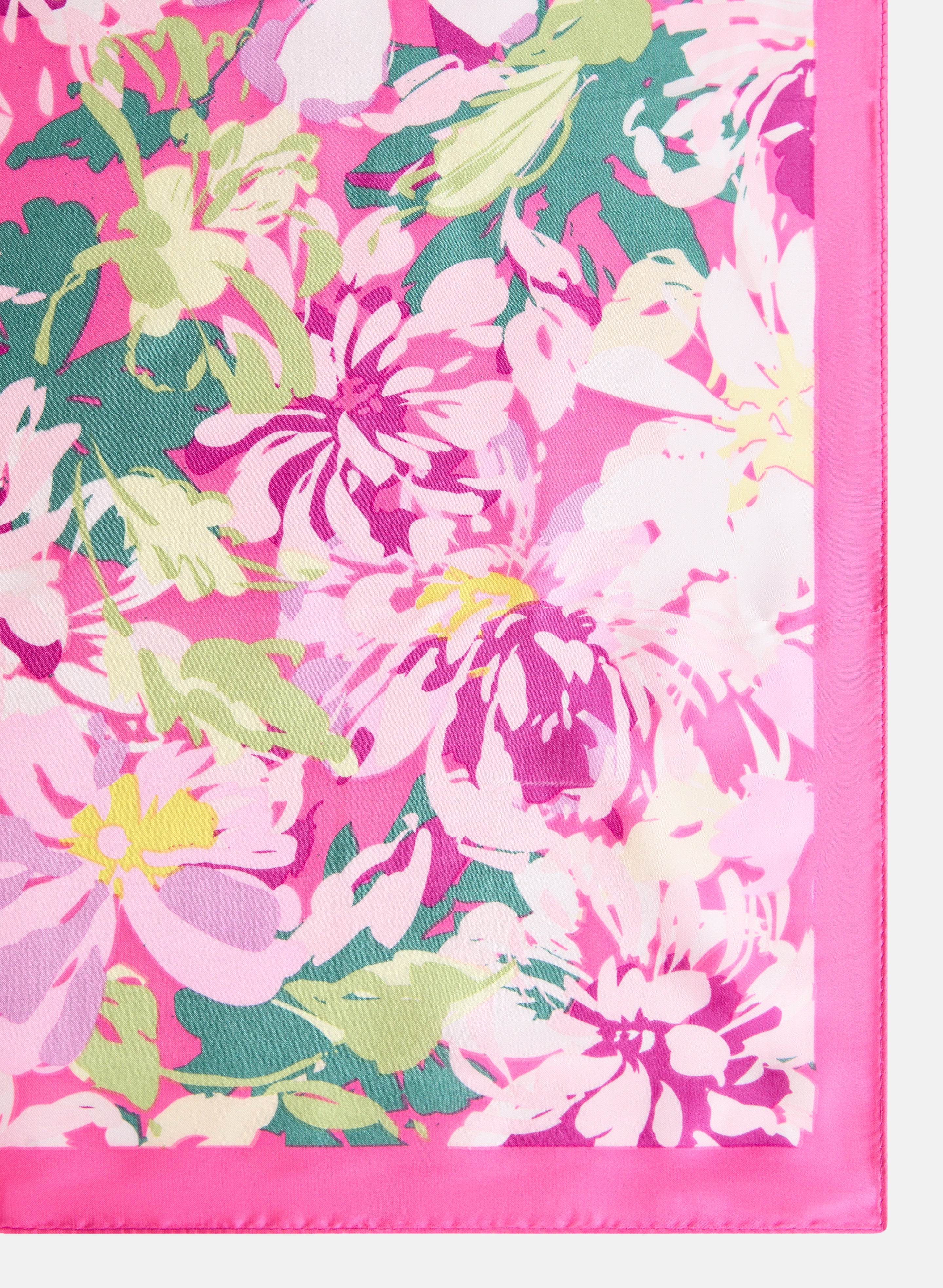 Floral Print Scarf for Women - Lightweight Soft Fashion Shawl Wrap - Perfect for Spring Outfits, Office Wear & Travel Accessories