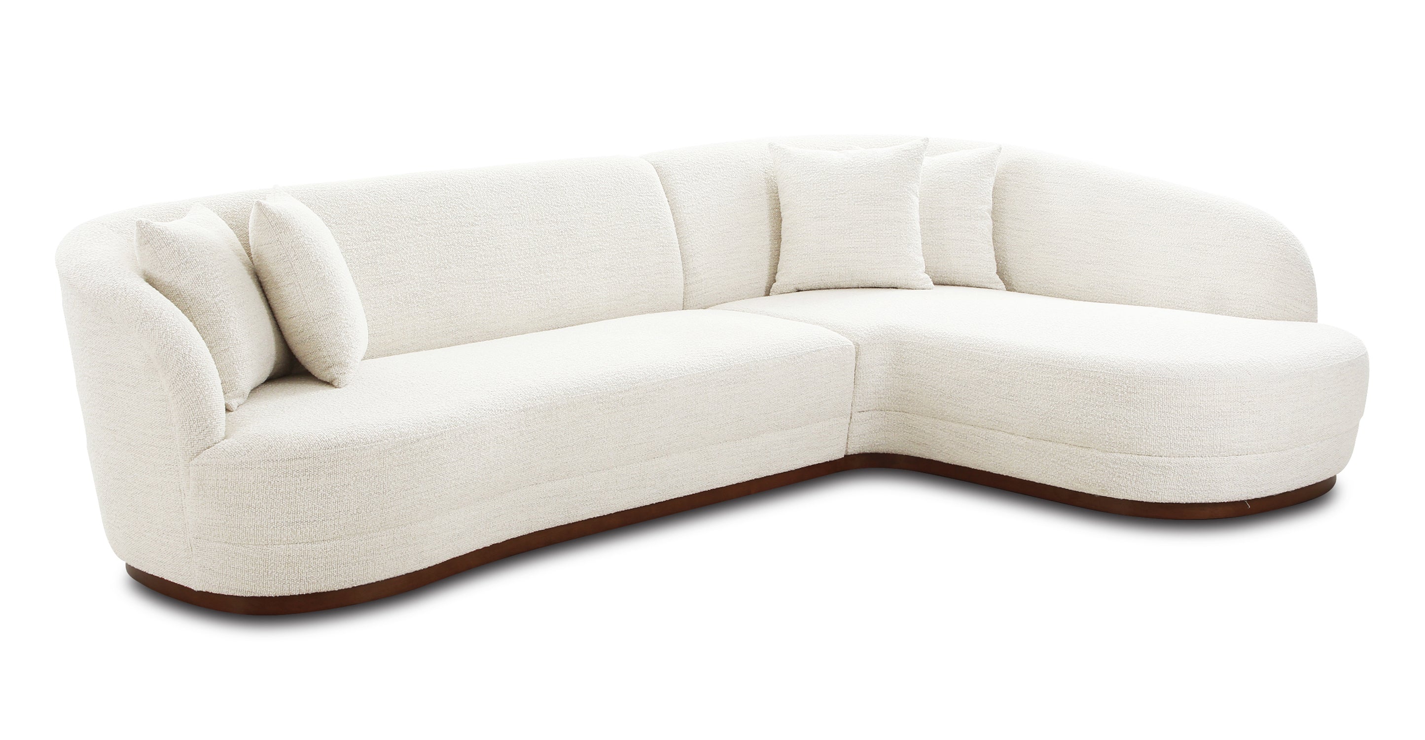 Arles Right Facing Sectional Sofa - Modern L-Shaped Couch for Living Room, Family Room & Small Spaces