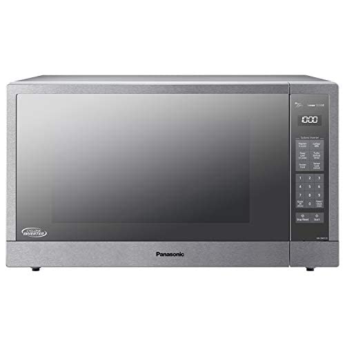 Panasonic NN-SN97JS Stainless Steel 2.2 cu.ft Countertop Microwave Oven with NN-TK922SS 27-inch Trim Kit - Perfect for Modern Kitchens, Small Spaces & Quick Meal Prep