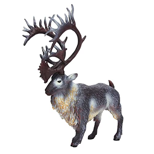 Realistic Reindeer Animal Figure Toy - Lifelike Wild Animal Model with Detailed Texture for Kids 3+ - Perfect for Birthday Gifts, Wildlife Education & Christmas Decorations