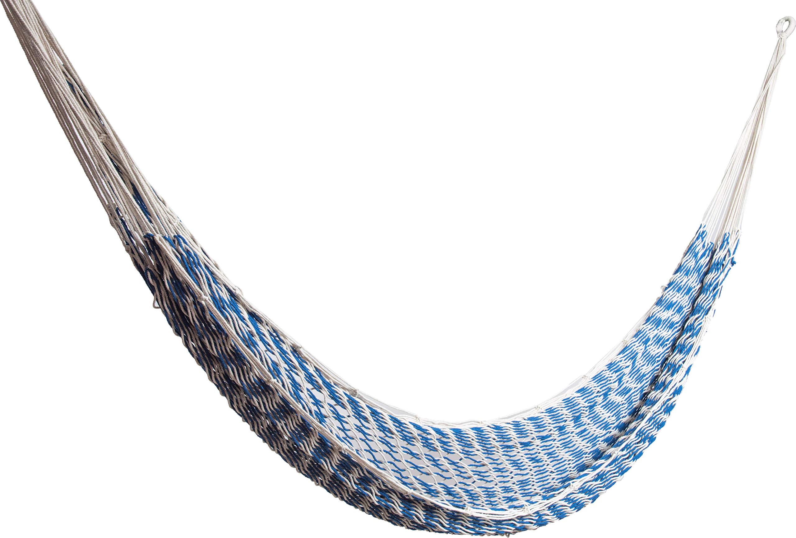 ALL NAHLO Cotton Double Hammock - Portable Lightweight Camping Hammock with Tree Straps for Outdoor, Backyard & Travel - Perfect for Relaxing, Camping, Beach and Patio Use
