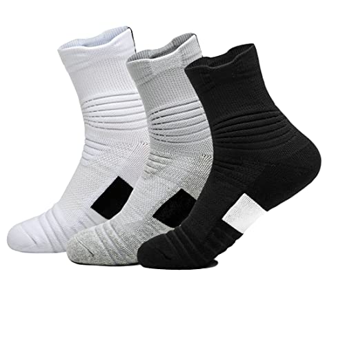 3 Pack Grey/White/Black