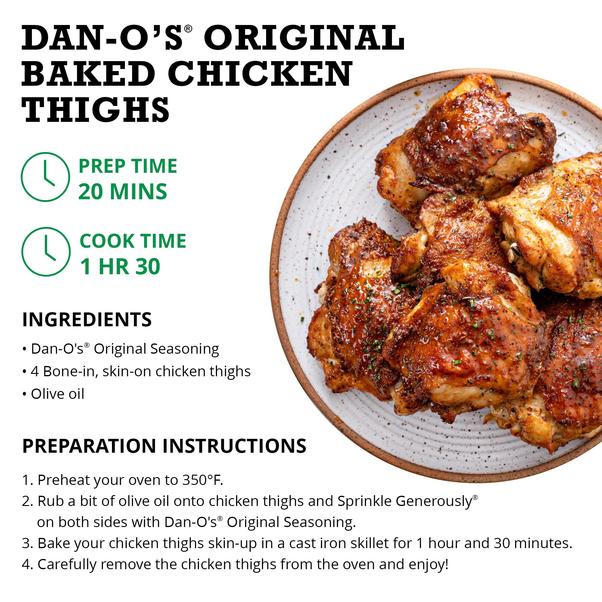 Dan-O's Original All Natural Seasoning - Low Sodium, No Sugar, No MSG, Gluten Free (20 oz) | Perfect for Grilling, BBQ, Chicken, Fish & Healthy Cooking