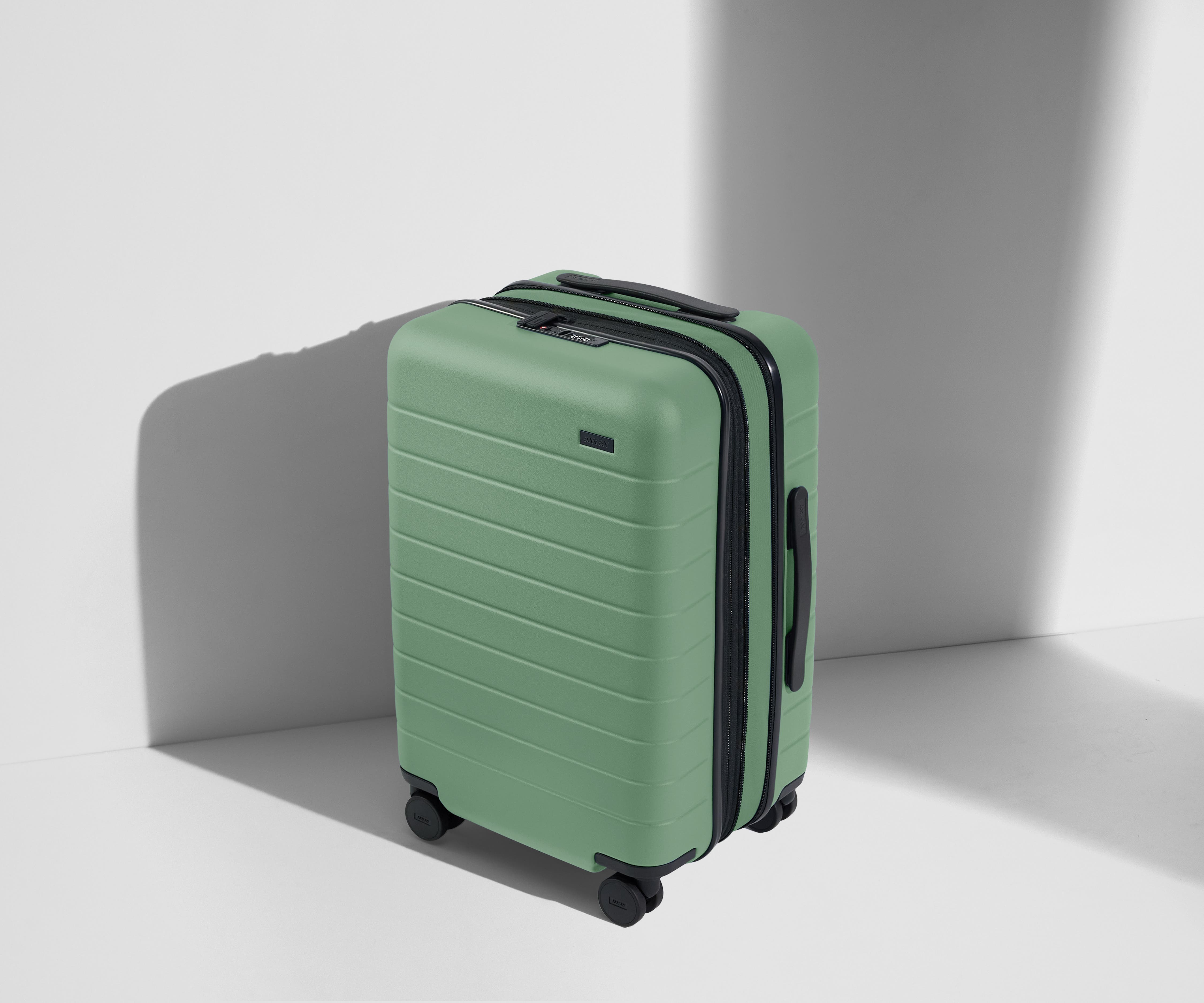Sea Green Carry On Flex Suitcase - Lightweight Expandable Luggage for Air Travel & Weekend Getaways