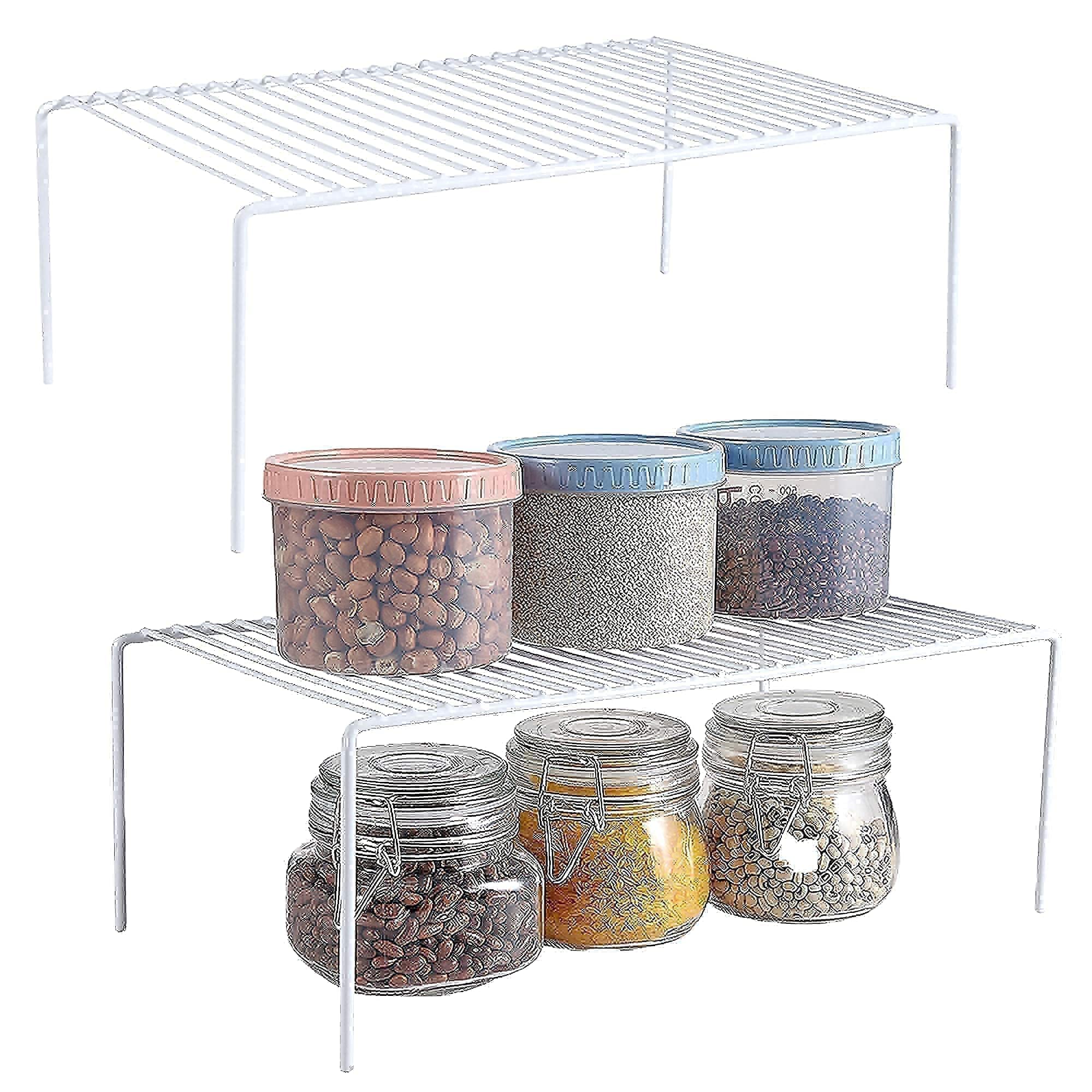 Stainless Steel Expandable Dish Drying Rack with Utensil Holder - Heavy Duty Kitchen Cabinet Storage Shelf for Dishes, Cups & Cutlery | Rustproof & Durable Design for Countertop, Sink or Cabinet Organization - Perfect for Small Kitchens, Apartments & RVs