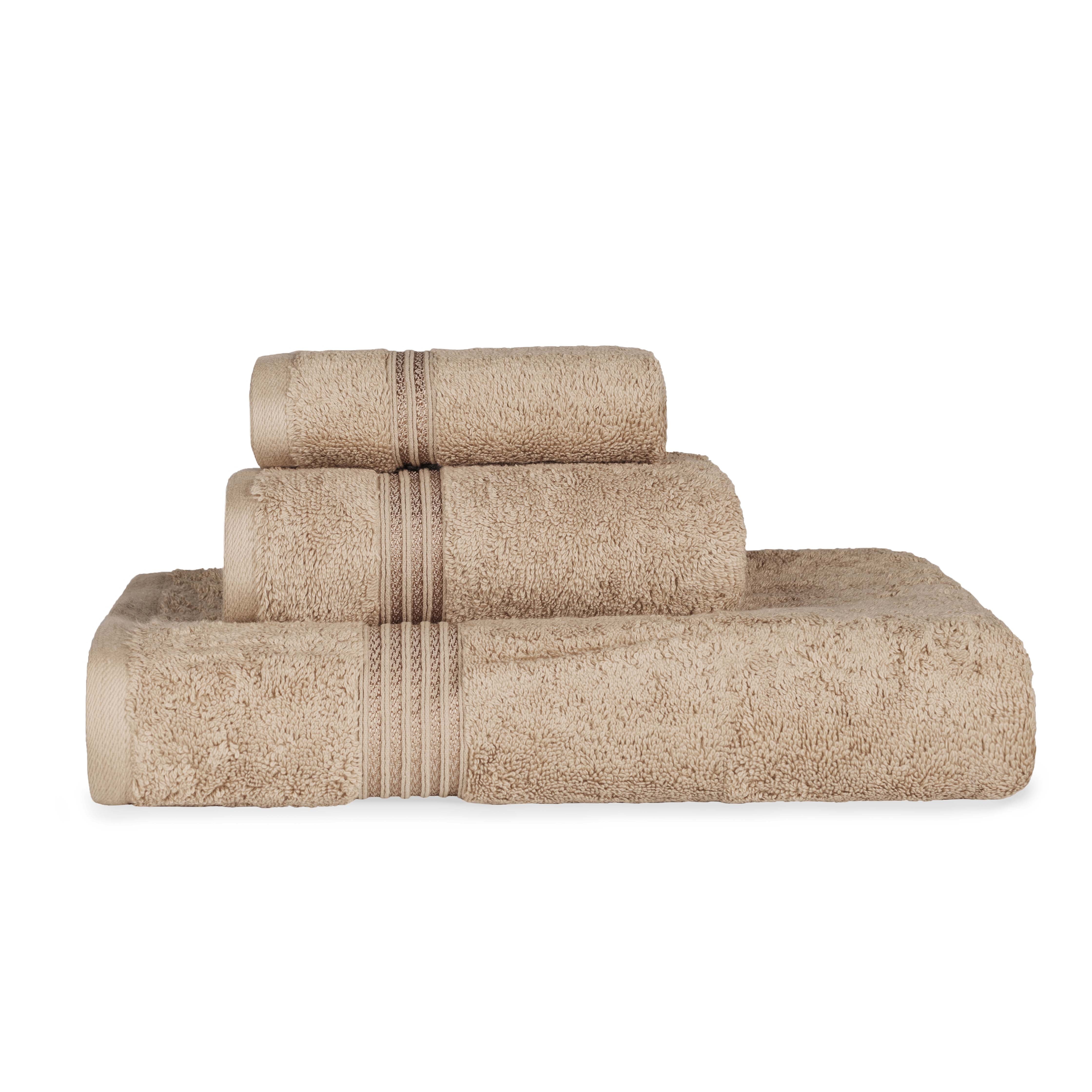 Premium Egyptian Cotton 3-Piece Towel Set - Ultra Soft, Highly Absorbent Bath Towels for Spa, Bathroom & Luxury Home Use