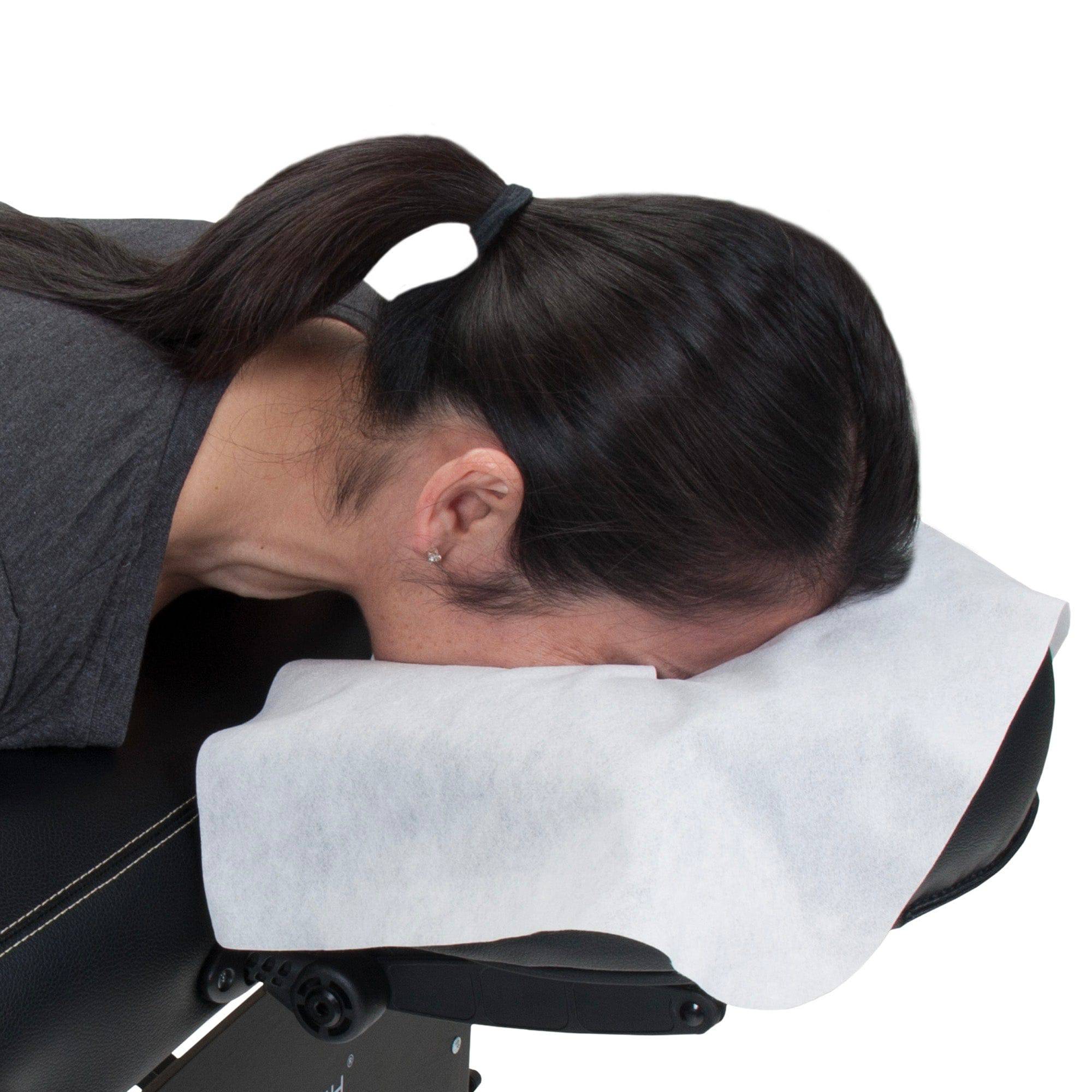 Disposable Flat Face Pillow Covers - Soft & Hygienic for Travel, Spa, and Home Use