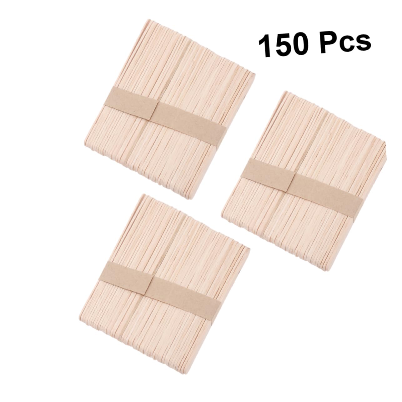 300 Pcs Wooden Wax Spatulas - CANIGHT Waxing Tools for Eyebrows, Face & Body - Perfect for DIY Waxing, Hair Removal & Beauty Salons