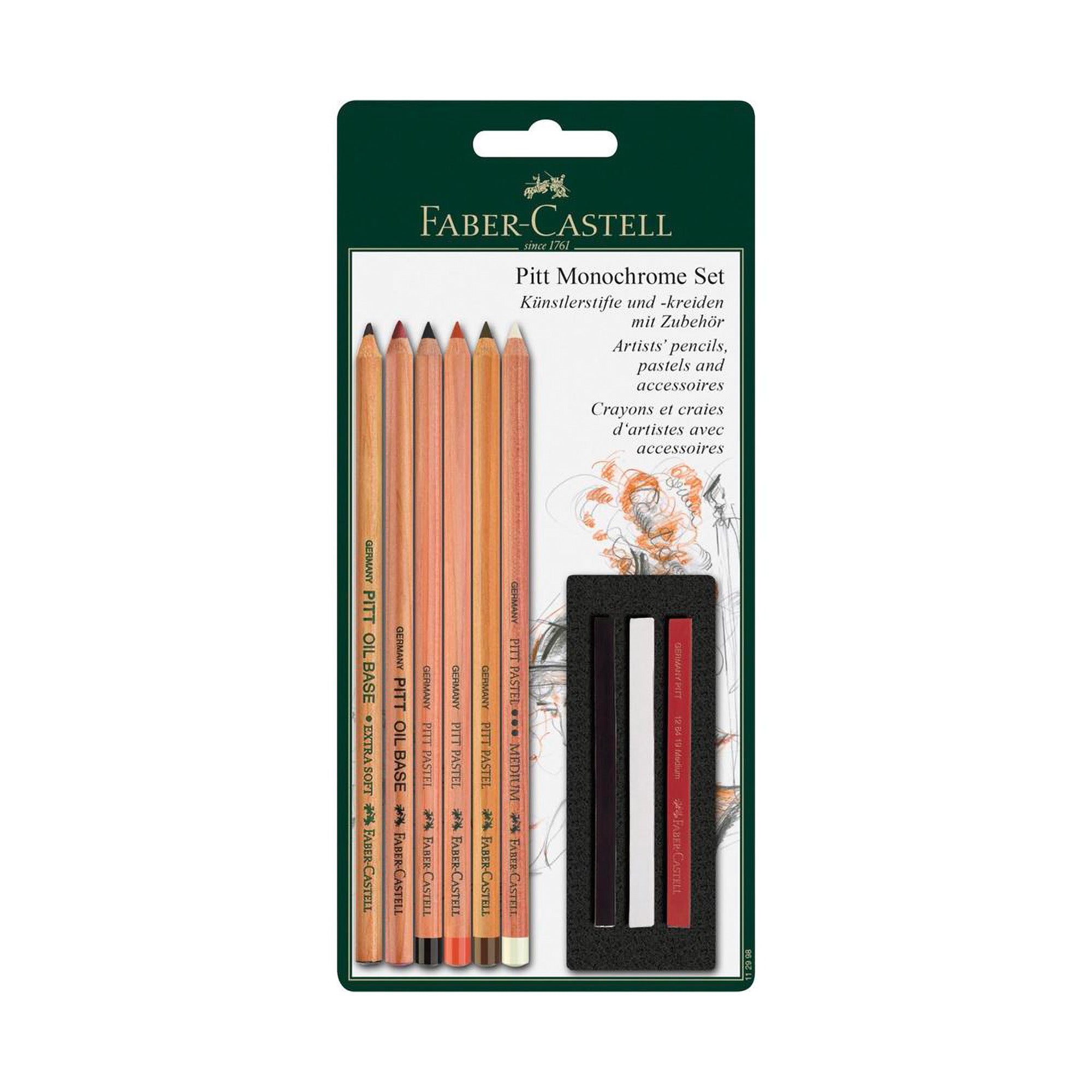 9-Piece Pitt Monochrome Art Set - Professional Drawing & Sketching Supplies for Artists, Students & Beginners - Perfect for Studio, Classroom & Home Art Projects