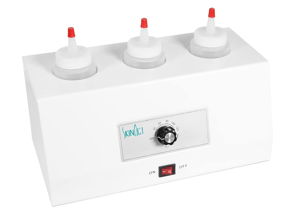 SkinAct Triple Electric Bottle Warmer with Adjustable Temperature - Perfect for Baby Bottles, Breast Milk & Formula Heating at Home or Travel
