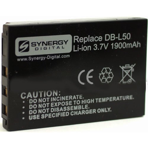 Synergy Digital Camcorder Replacement Battery for Sanyo Xacti VPC-HD1000 - 3.7V 1900mAh Li-ion High Capacity Battery - Perfect for Travel Vlogging, Outdoor Shooting & Extended Recording