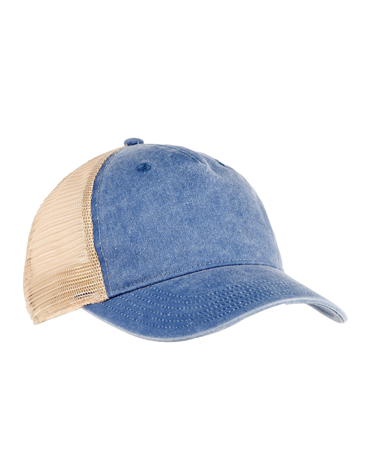 Authentic Pigment AP1924 Premium Pigment Dyed Trucker Hat - Vintage Washed Cotton Baseball Cap for Men & Women | Perfect for Outdoor Activities, Casual Wear & Street Style Fashion