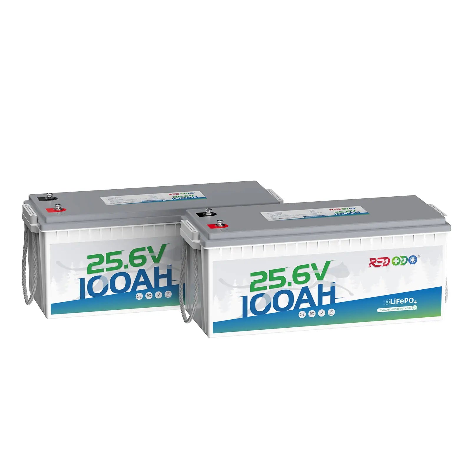 Redodo 24V 100Ah LiFePO4 Lithium Battery - Deep Cycle for Marine, RV, Solar Power, Home Backup & Off-Grid Energy Storage | Long-Lasting & Reliable Power Solution
