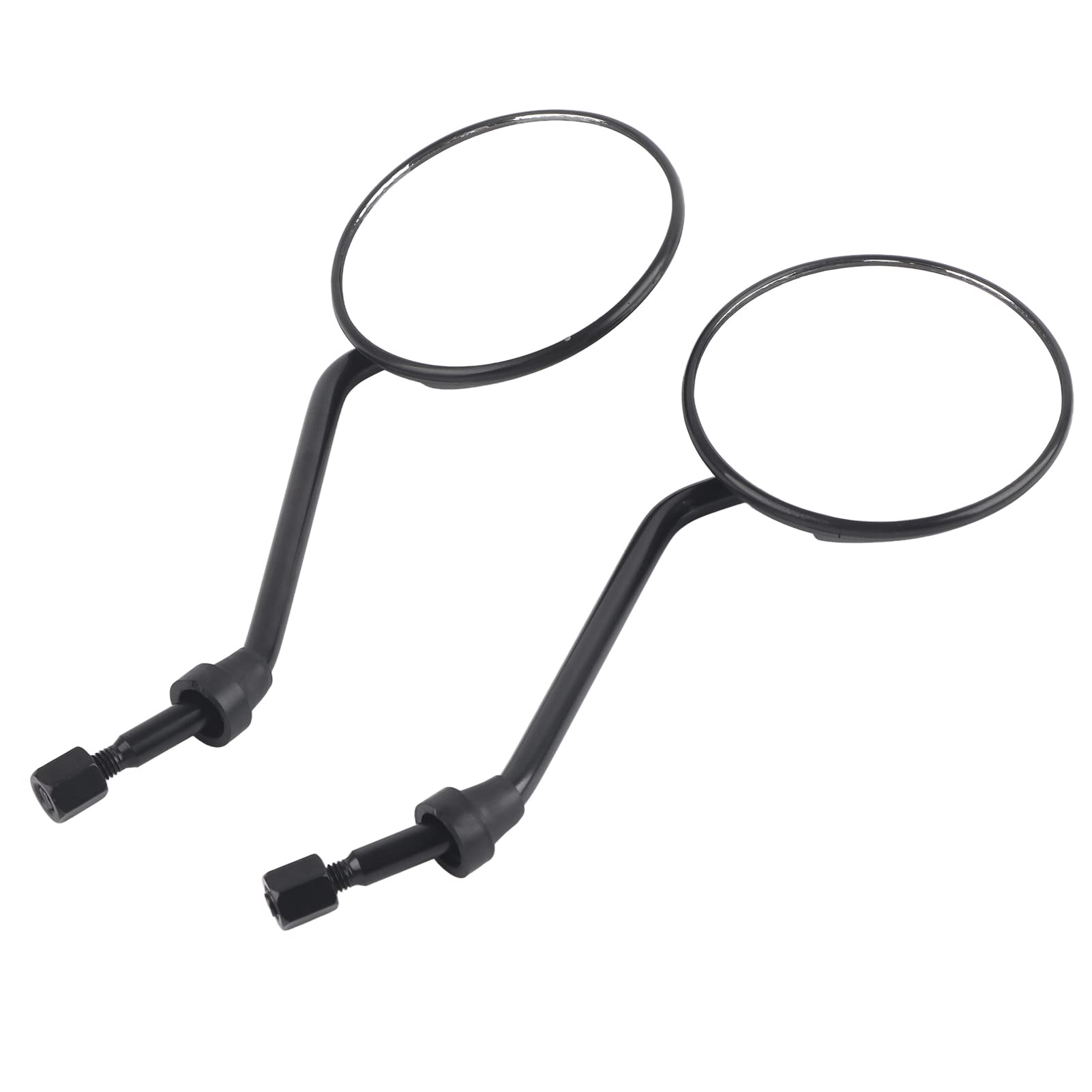 2Pcs 8mm Motorcycle Rearview Mirrors - Left & Right for Scooter & E-Bike - Safe Riding