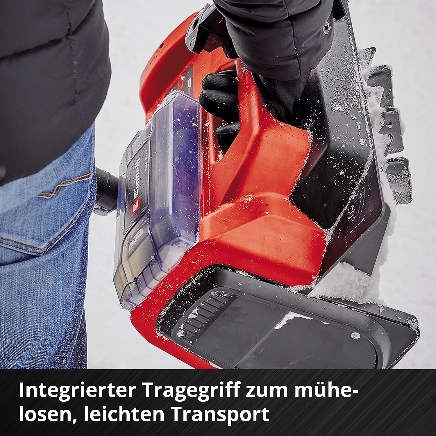 Einhell GE-ST 36/40 Li E-Solo Power X-Change Cordless Snow Blower - 36V Lithium-Ion Battery, 40cm Working Width, 20cm Max Snow Depth (Battery & Charger Not Included) - Perfect for Driveway & Sidewalk Snow Removal