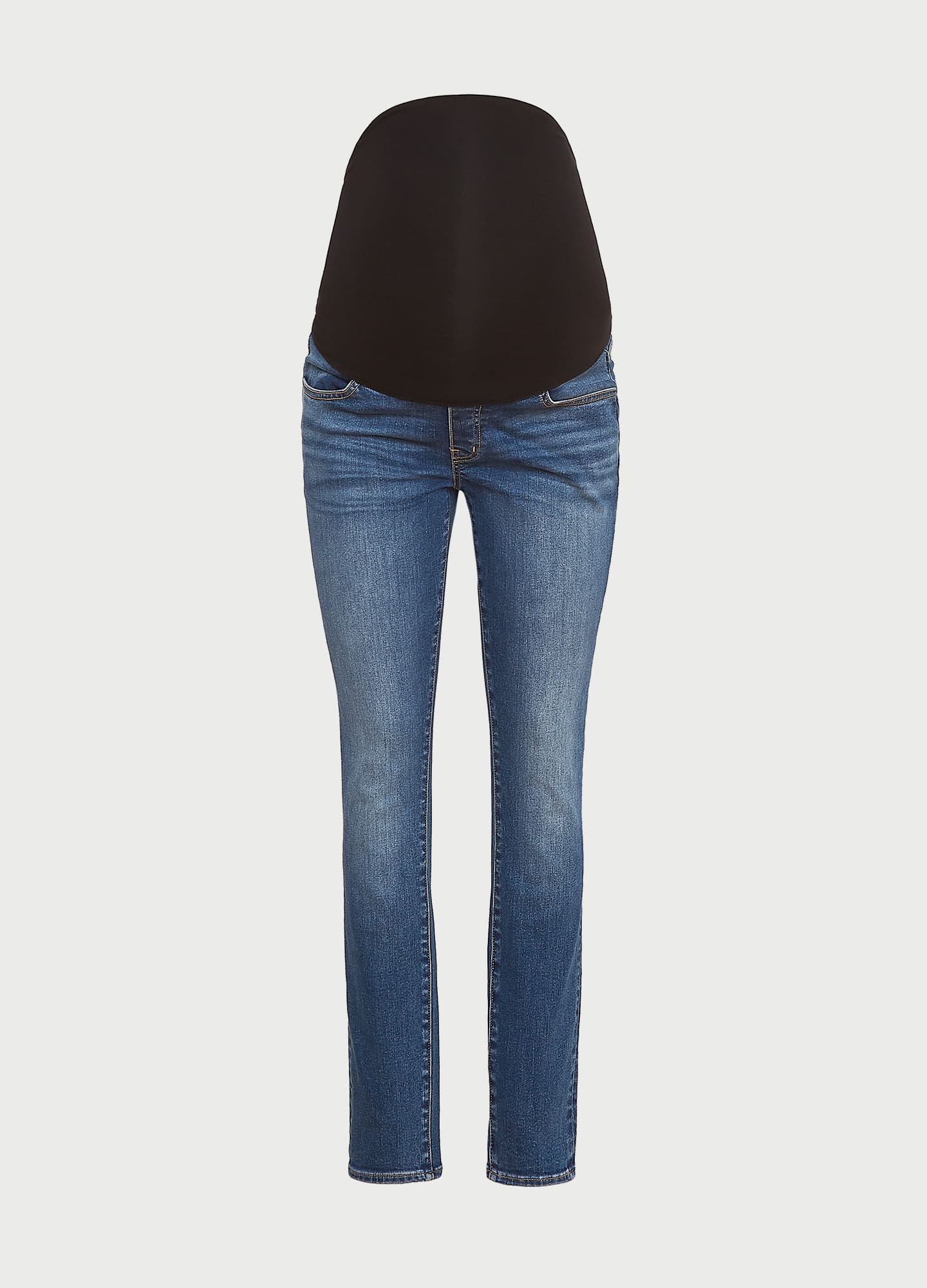 Stylish Over The Bump Slim Maternity Jeans for Pregnant Women - Comfortable Stretch Denim Pants for Everyday Wear & Maternity Photos