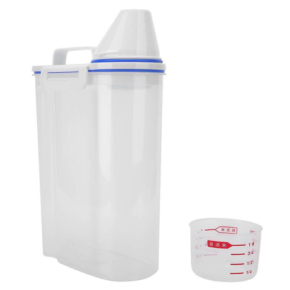 2-Pack Airtight Rice Storage Containers with Lids - Kitchen Cereal Dispenser for Rice, Oatmeal, Sugar, Flour & Grains | Perfect for Pantry Organization & Food Preservation
