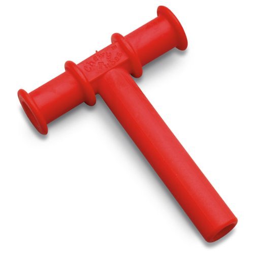 Chewy Tubes Sensory Oral Motor Tool - Red (1 Pack) for Autism, ADHD & Anxiety Relief - Perfect for Kids & Adults with Chewing Needs