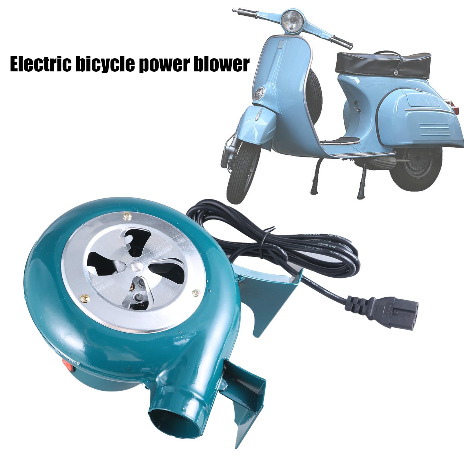 BLULILY 60V 40W Handheld Electric Blower for Bicycle, BBQ, Camping & Outdoor Activities - Portable Fan for Grilling, Picnics, Vehicle Cooling and More
