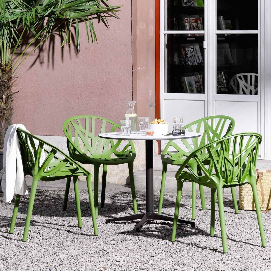 Round Bistro Table for Outdoor Dining - Perfect for Patio, Garden, and Backyard Relaxation
