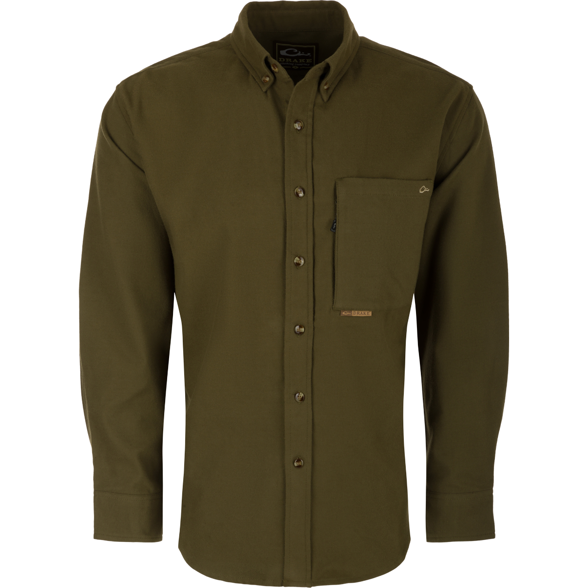 Men's Autumn Brushed Twill Solid Button Down Long Sleeve Shirt - Comfortable Casual Office Wear & Fall Outfit Essential