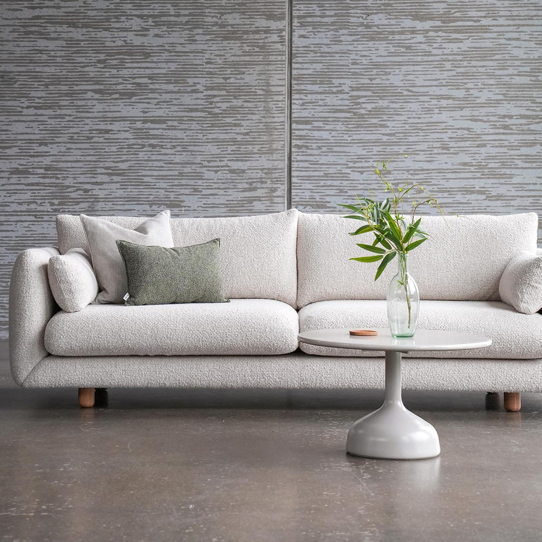 Bloom 2-Seater Sofa with Solid Wood Legs - Modern Living Room Furniture for Small Spaces, Apartments & Cozy Home Decor