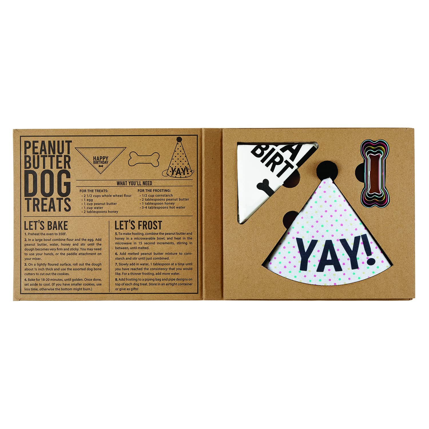 Santa Barbara Design Studio 7-Piece Dog Birthday Party Gift Box Set - Includes Cardboard Book & Doggy Party Essentials for Puppy Celebrations | Perfect for Dog Lovers, Pet Birthday Parties & Special Occasions