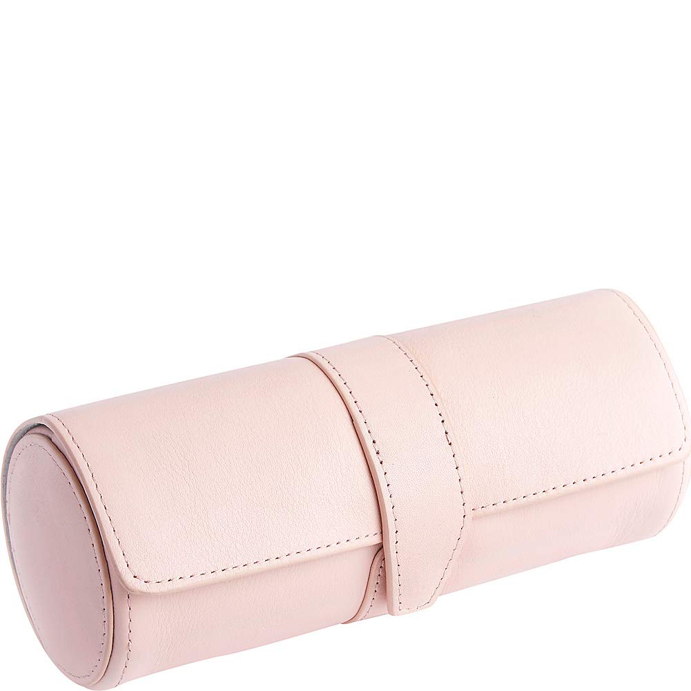 Royce Leather Deluxe Watch Roll for Men & Women - Premium Travel Watch Case Holder (Carnation Pink) - Perfect for Watch Storage, Travel & Gift Giving