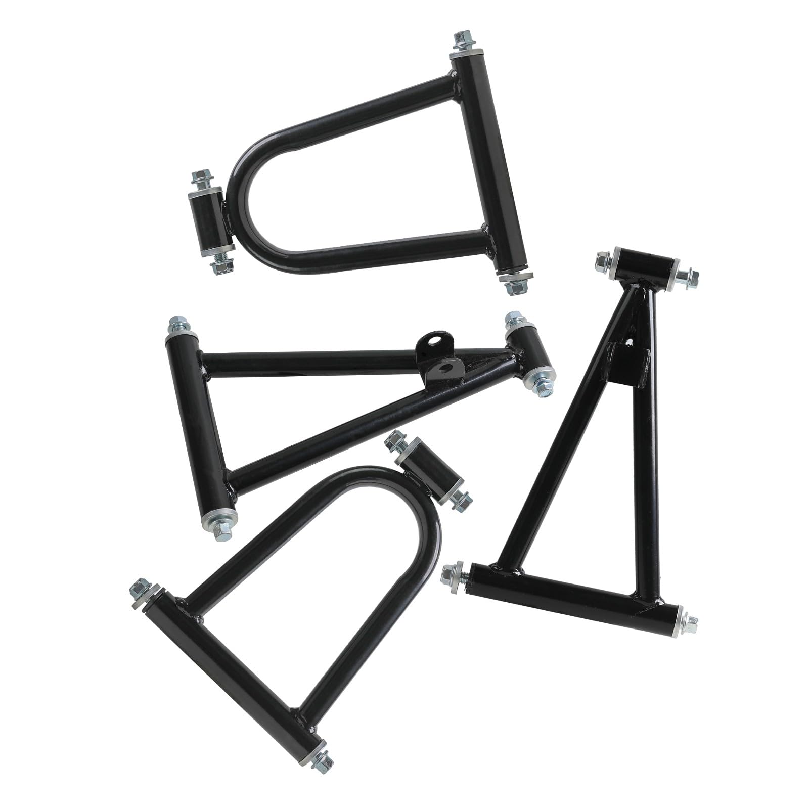 Go Kart Swing Arm Kit - A-Arm Upper & Lower Suspension, Shock & Steering Spindles for ATV/UTV/Karting/Quad Buggy - DIY Upgrade for Golf Cart, Mini Bike, Drift Trike & 4 Wheeler (3 Stud Wheel Hubs) | Off-Road Racing, Trail Riding & Backyard Karting Accessories