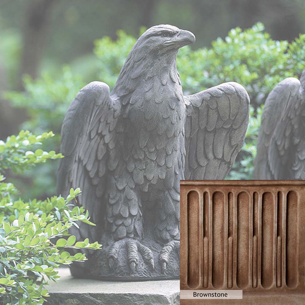 Campania International Eagle Looking Left Statue - Bronze Eagle Sculpture for Home & Office Decor - Perfect for Garden, Patio, or Indoor Display