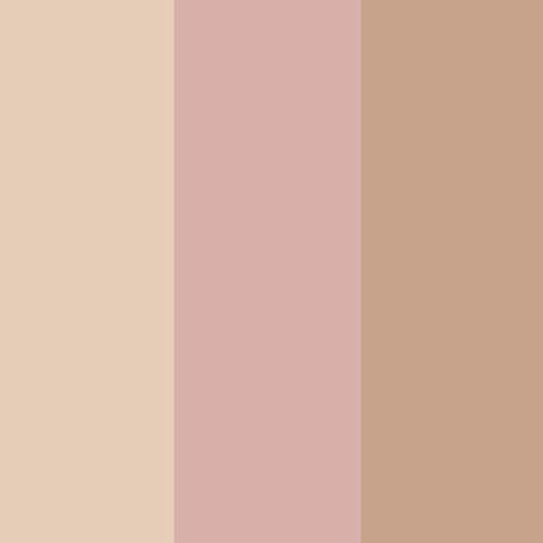 Matte Tan, Off White & Pink