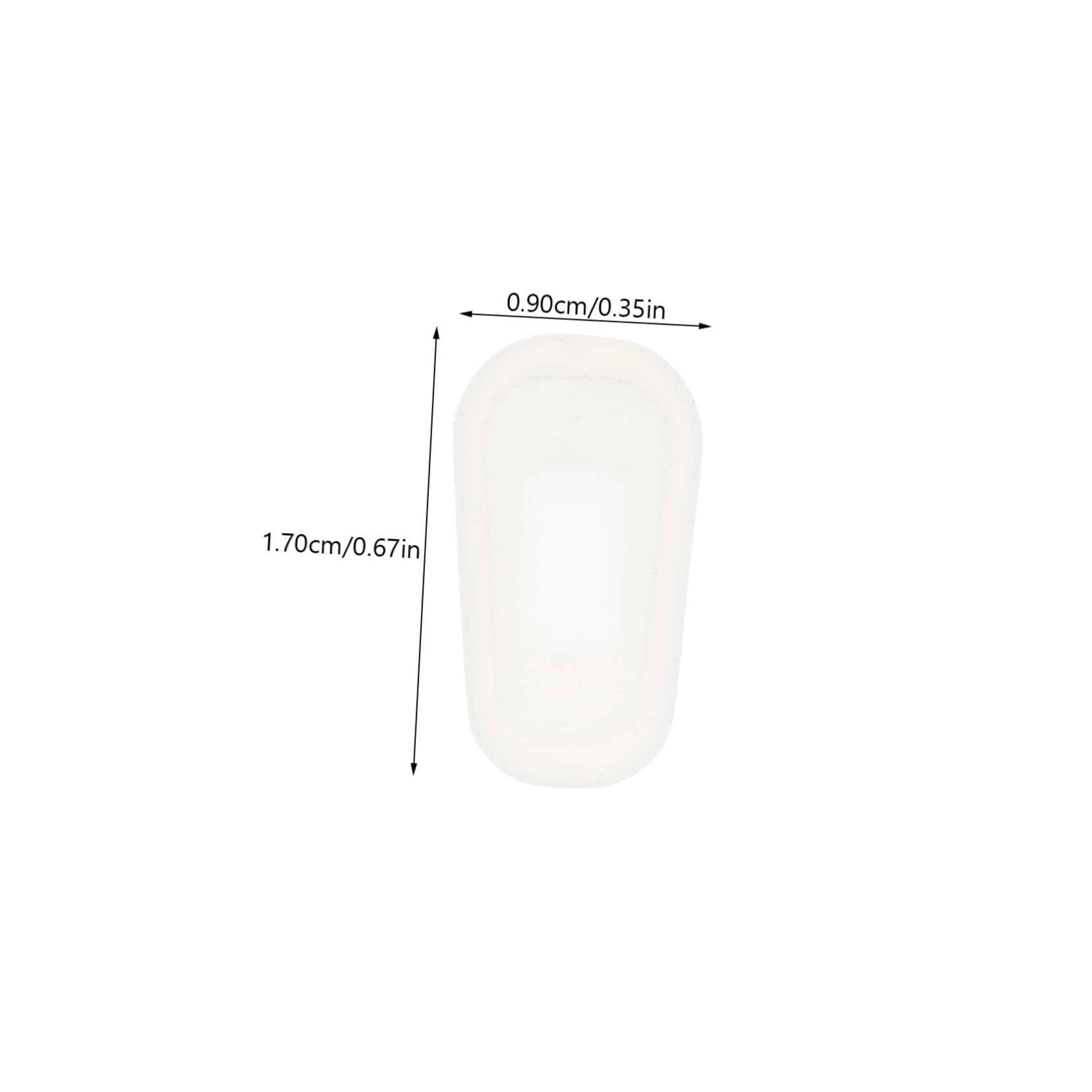 Healeved 60 Pairs Silicone Nose Pads for Glasses - Soft Gel Replacement Nose Pads for Eyewear Accessories - White Anti-Slip Comfort Nose Cushions - Perfect for Reading, Driving & Daily Use