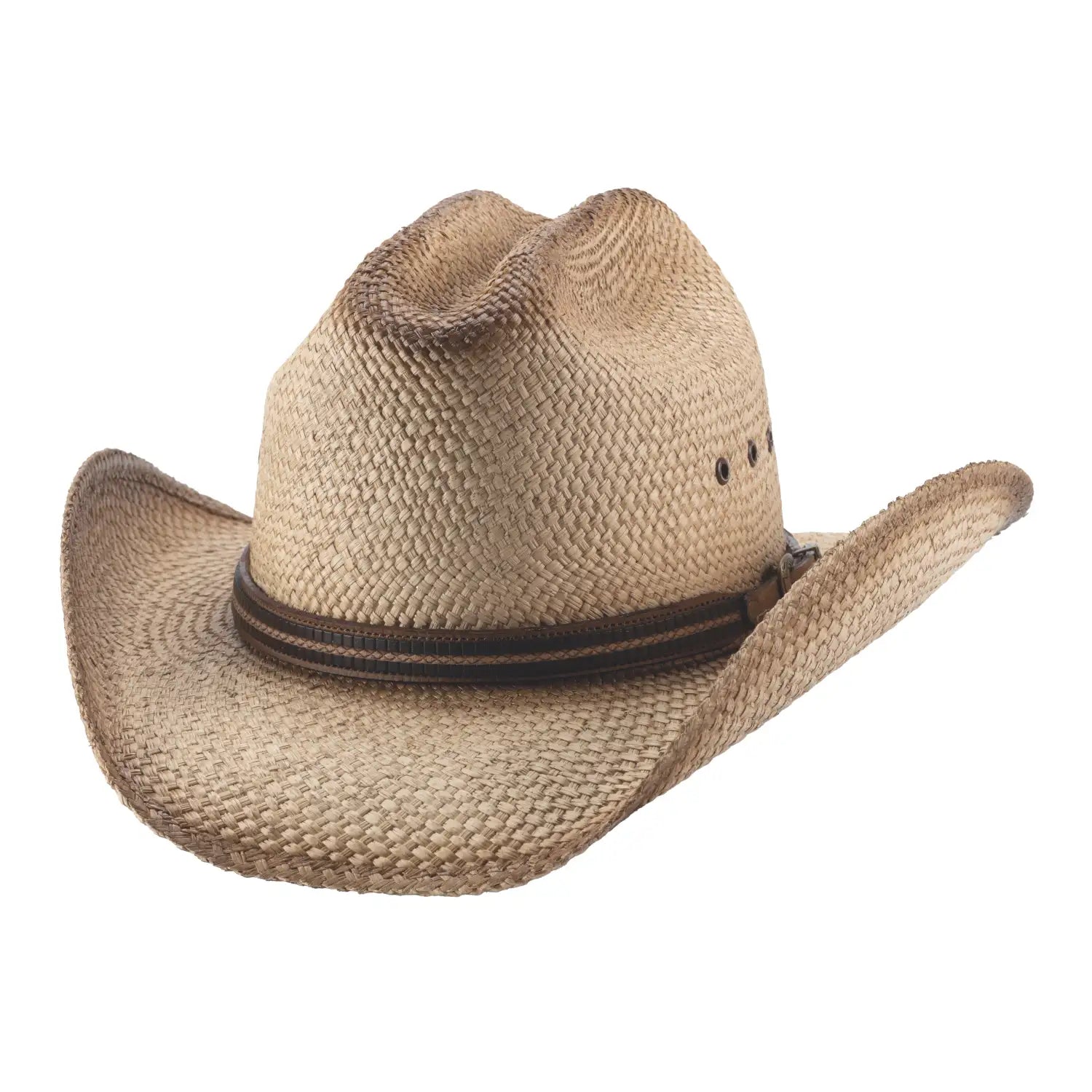 Bullhide Throwback Panama Straw Cowboy Hat - Western Style Sun Hat for Men & Women - Perfect for Rodeo, Country Music Festivals & Outdoor Adventures