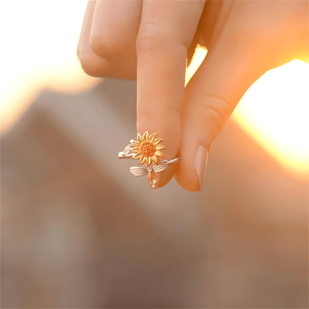 You're My Sunshine Spinning Anxiety Relief Fidget Ring for Stress & Focus - A336 | Perfect for ADHD, Anxiety, and Office Work