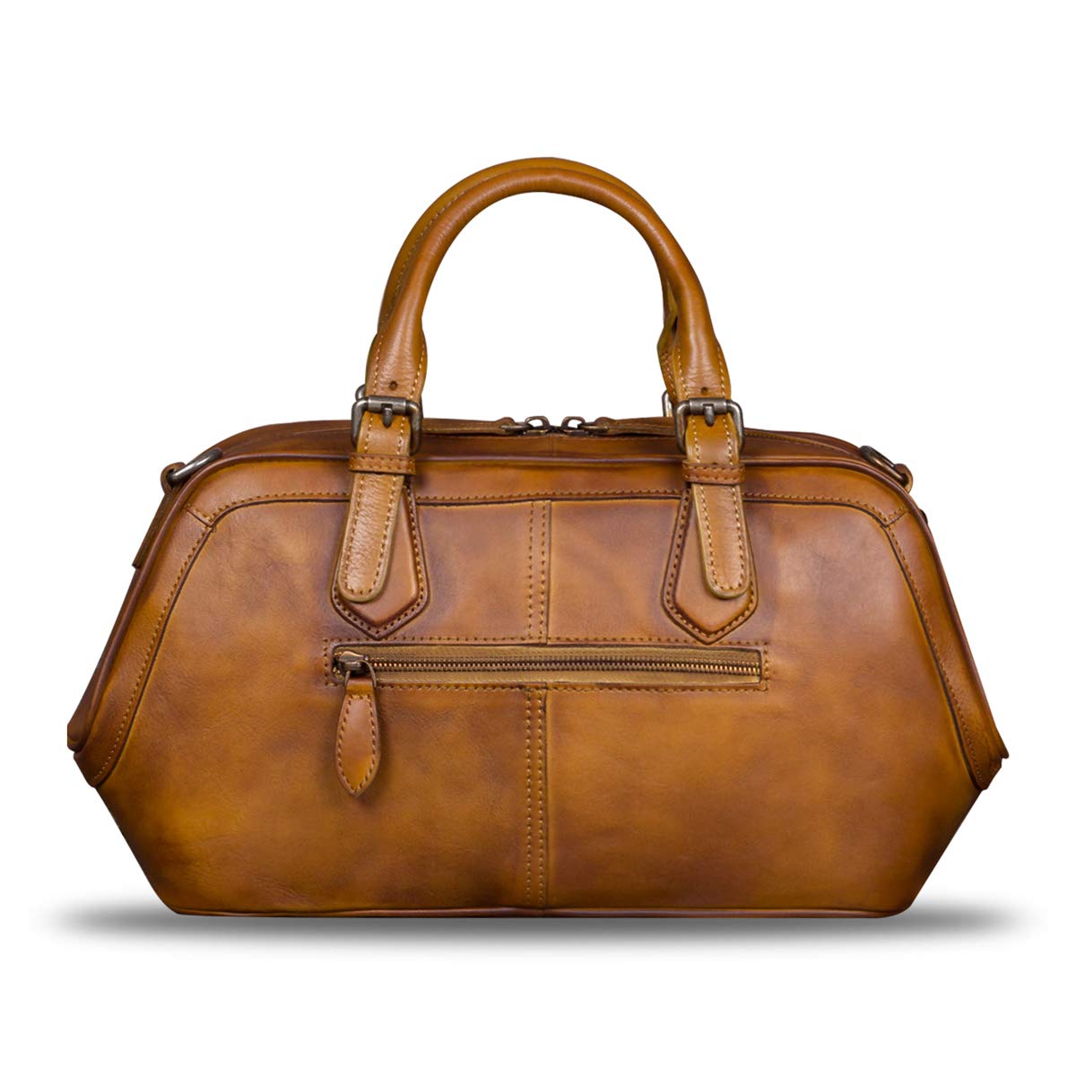 Genuine Leather Handbag for Women - Top Handle Satchel Purse with Adjustable Shoulder Strap - Fashionable & Handmade Leather Bag for Work, Travel & Everyday Use