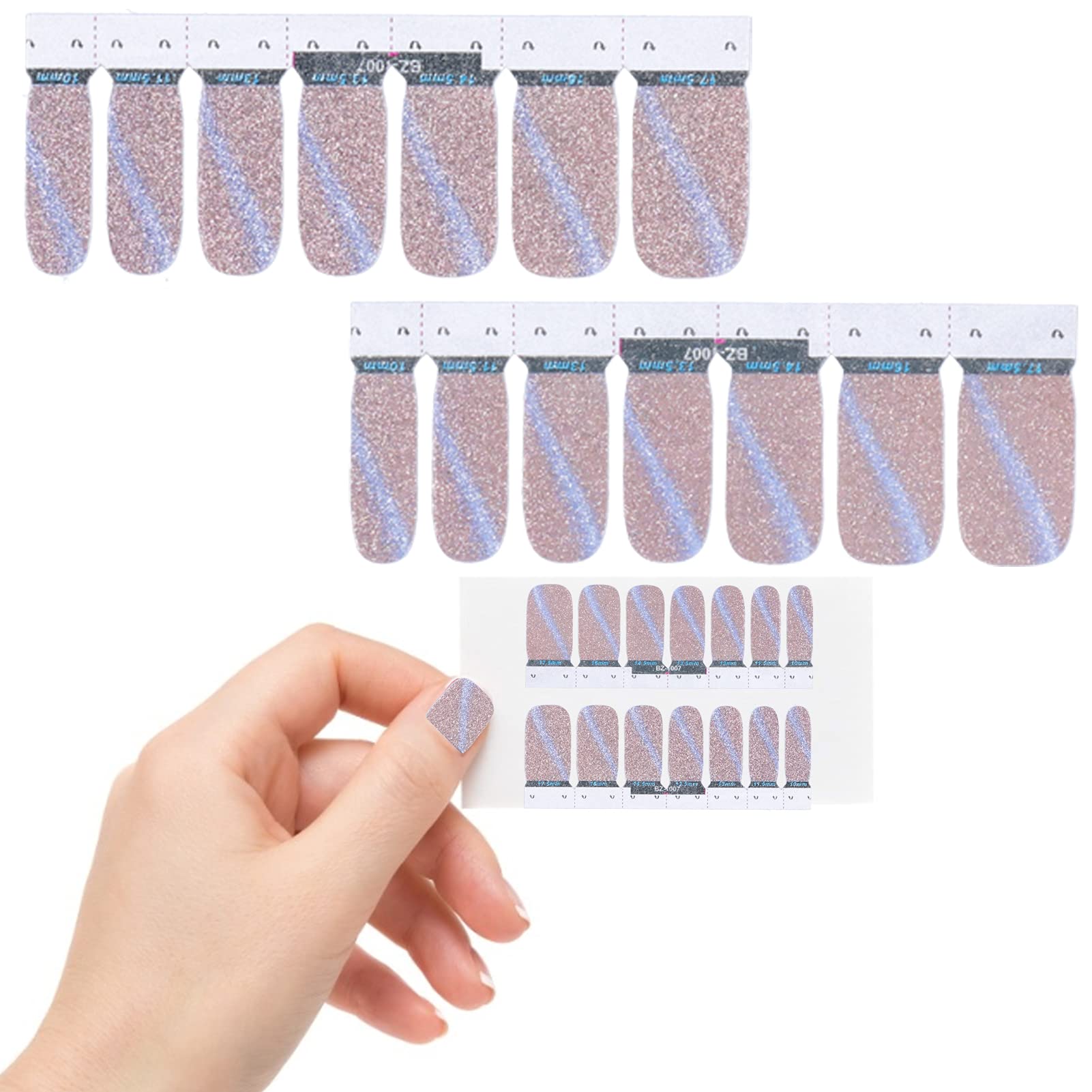Self-Adhesive Nail Polish Strips - Elegant Salon Nail Decals for Manicures & Pedicures | Perfect for Home Nail Art, Parties, and Special Occasions