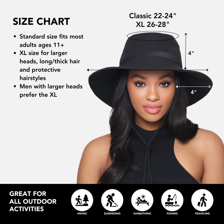 Waterproof Hiking Sun Hat with Satin Lining - UV Protection Wide Brim Outdoor Adventure Hat for Women & Men - Perfect for Hiking, Beach, and Travel