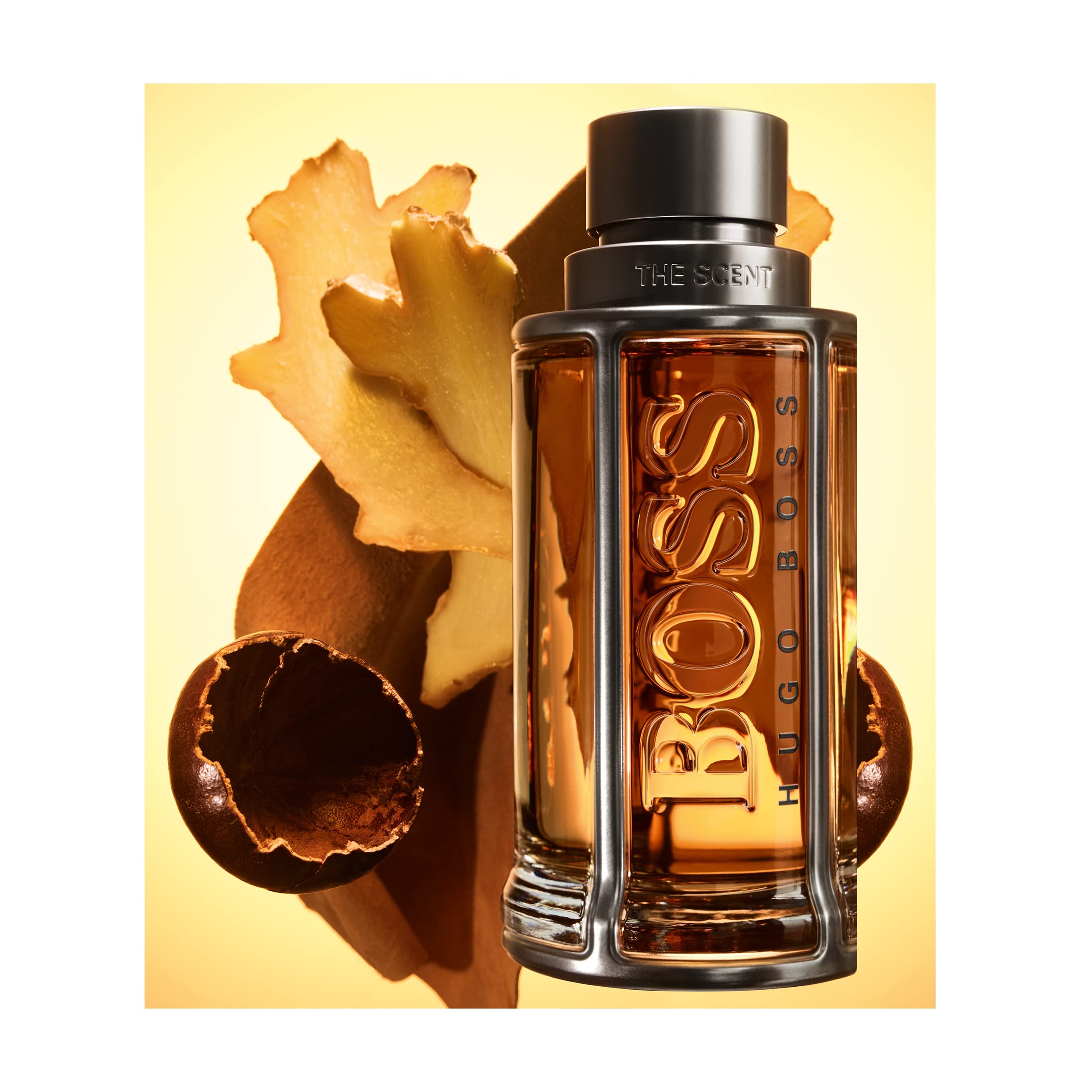Hugo Boss The Scent Eau de Toilette for Men - Amber Cologne with Ginger, Manika Fruit & Leather Notes - Long Lasting Fragrance - Perfect for Date Night, Office & Special Occasions