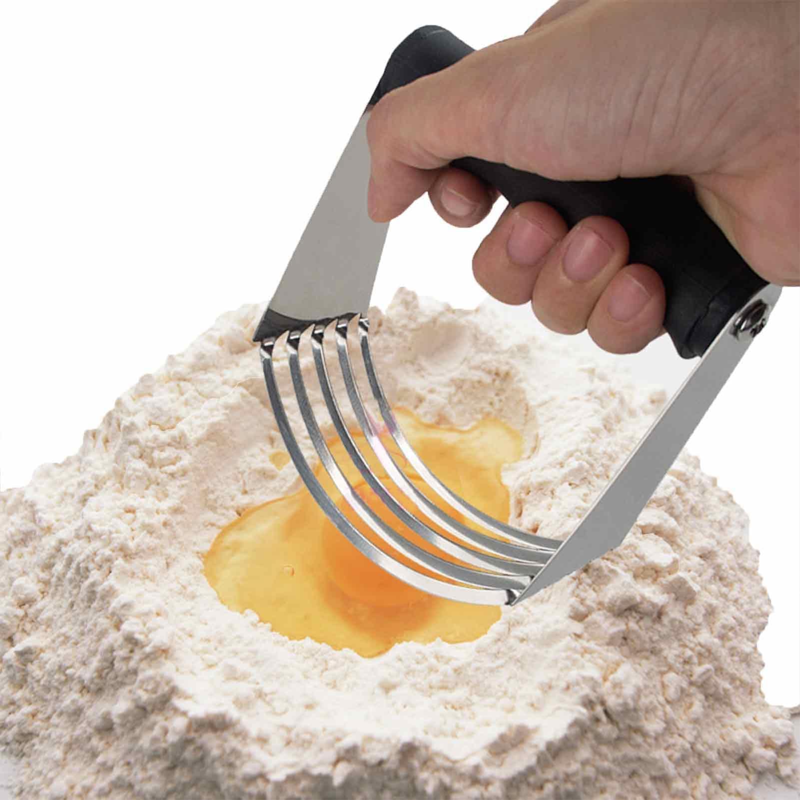 Professional Stainless Steel Pastry Blender & Dough Cutter - Heavy Duty Baking Tool with Ergonomic Handle for Pie Crust, Cookies & Pastry Dough | Perfect for Home Bakers & Commercial Kitchens