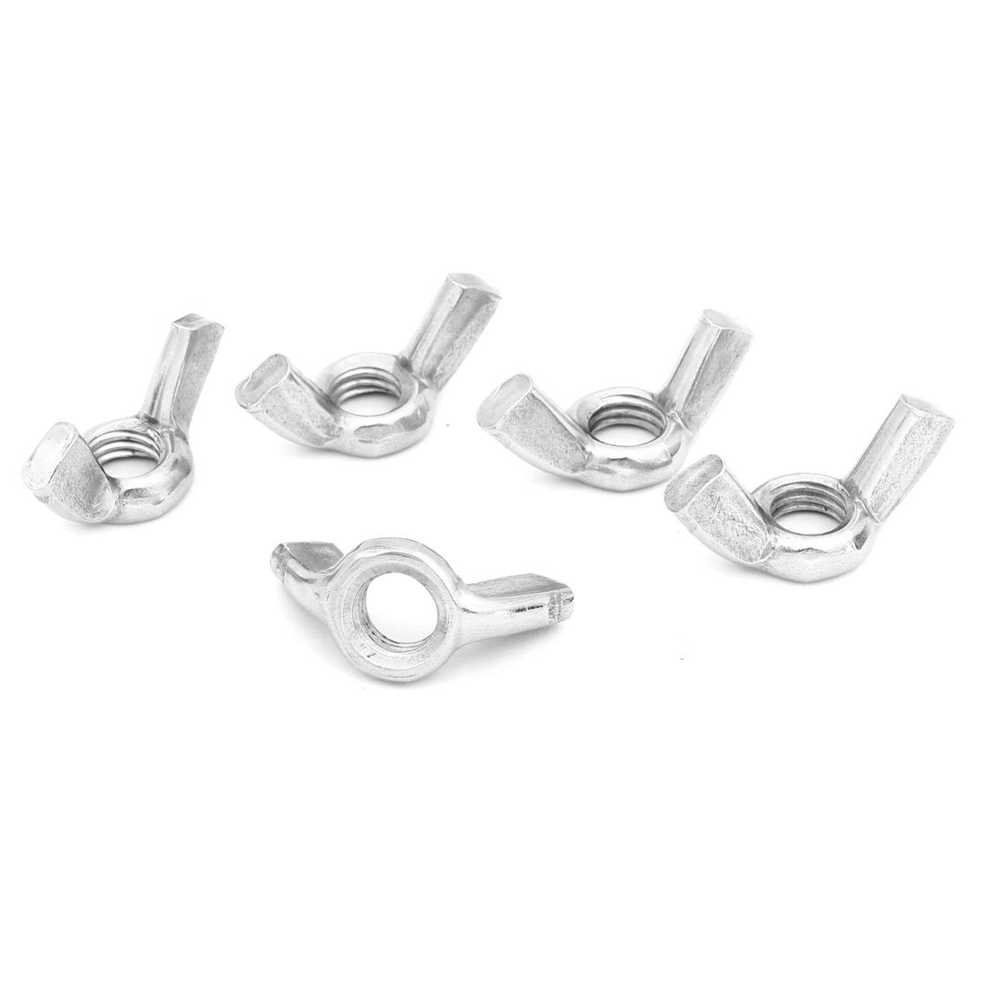37mm Wide Metal Wing Nuts - 9mm Diameter Butterfly Nuts for Hardware Panels (5-Pack) - Perfect for DIY Projects, Furniture Assembly & Industrial Applications