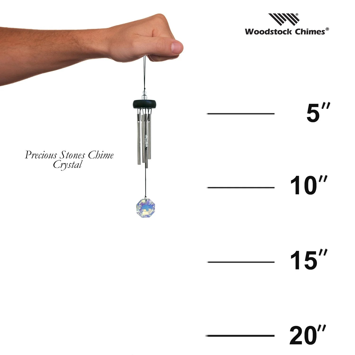 Handmade Crystal Gemstone Wind Chime - Healing & Relaxing Home Decor for Garden, Patio, Meditation Room | Feng Shui & Spiritual Gifts