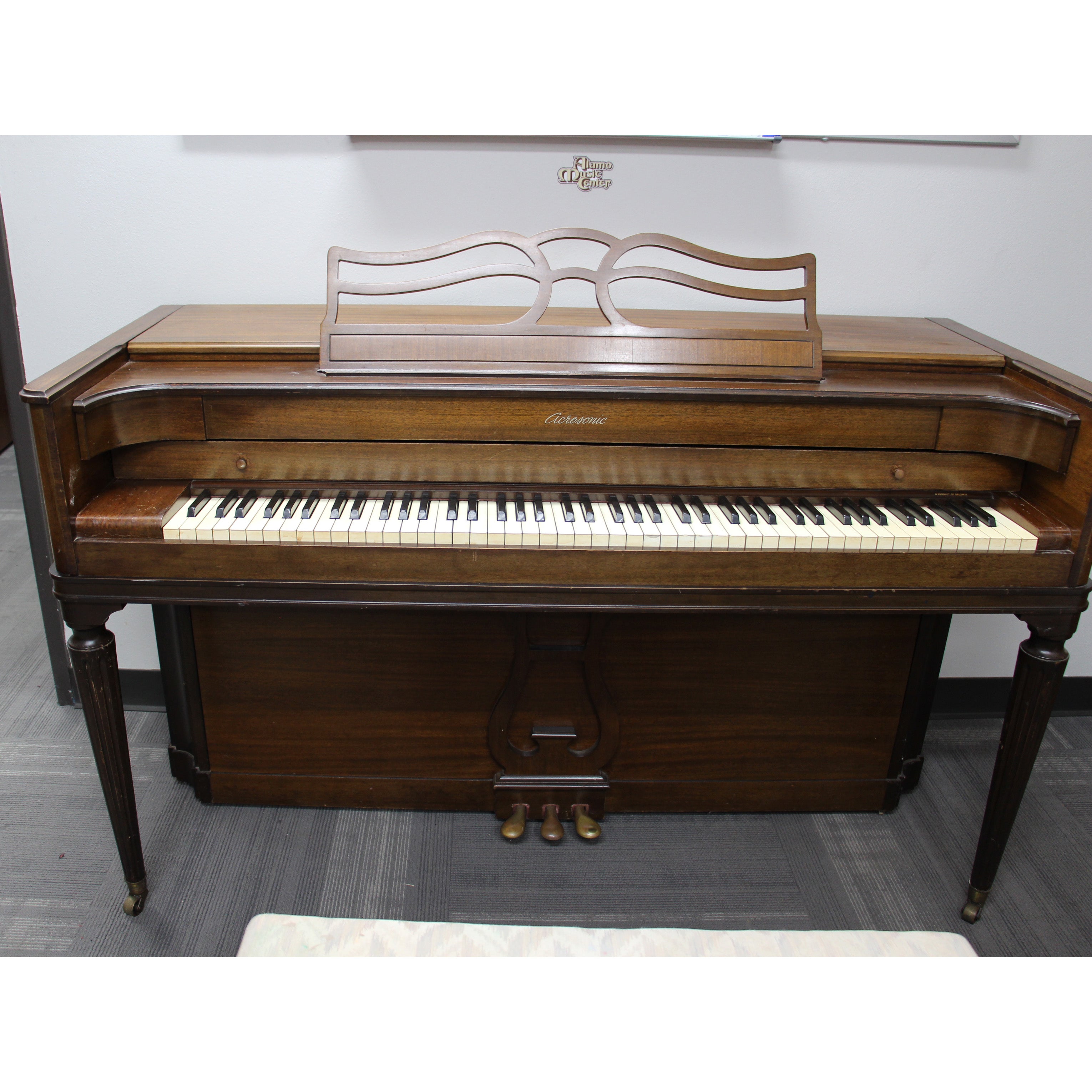 Acrosonic by Baldwin Spinet/Console Piano - Cherry Wood Finish | Perfect for Home, Studio & Music Lessons | Vintage Upright Piano