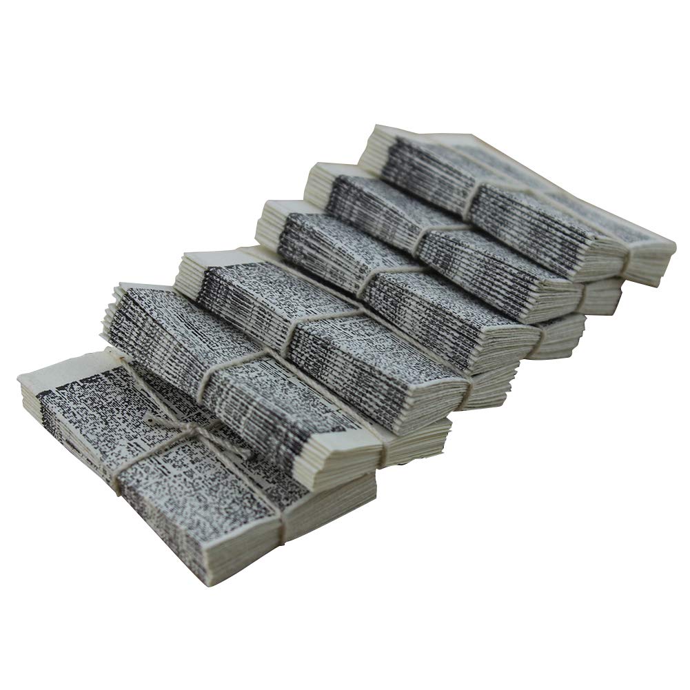YOXIER Mini Newspaper Design Dollhouse - Black & White Simulation House Model for DIY Decor, Collectibles & Miniature Scenes | Perfect for Dollhouse Accessories, Room Decor, Gifts & Miniature Displays