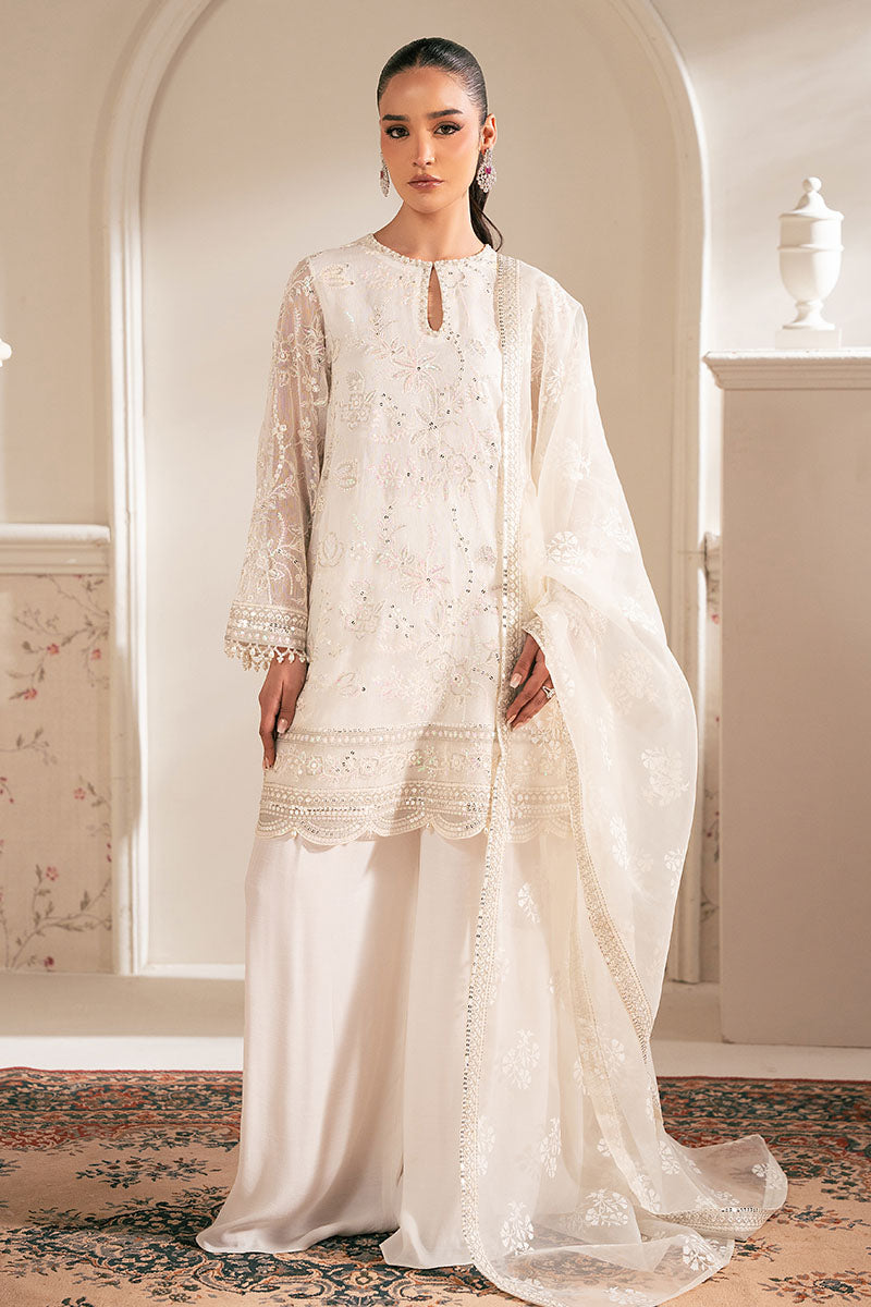 LOTUS BLOOM 4-Piece Net Embroidered Suit Set for Women - Elegant Pakistani/Indian Party Wear - Perfect for Weddings, Festivals & Special Occasions