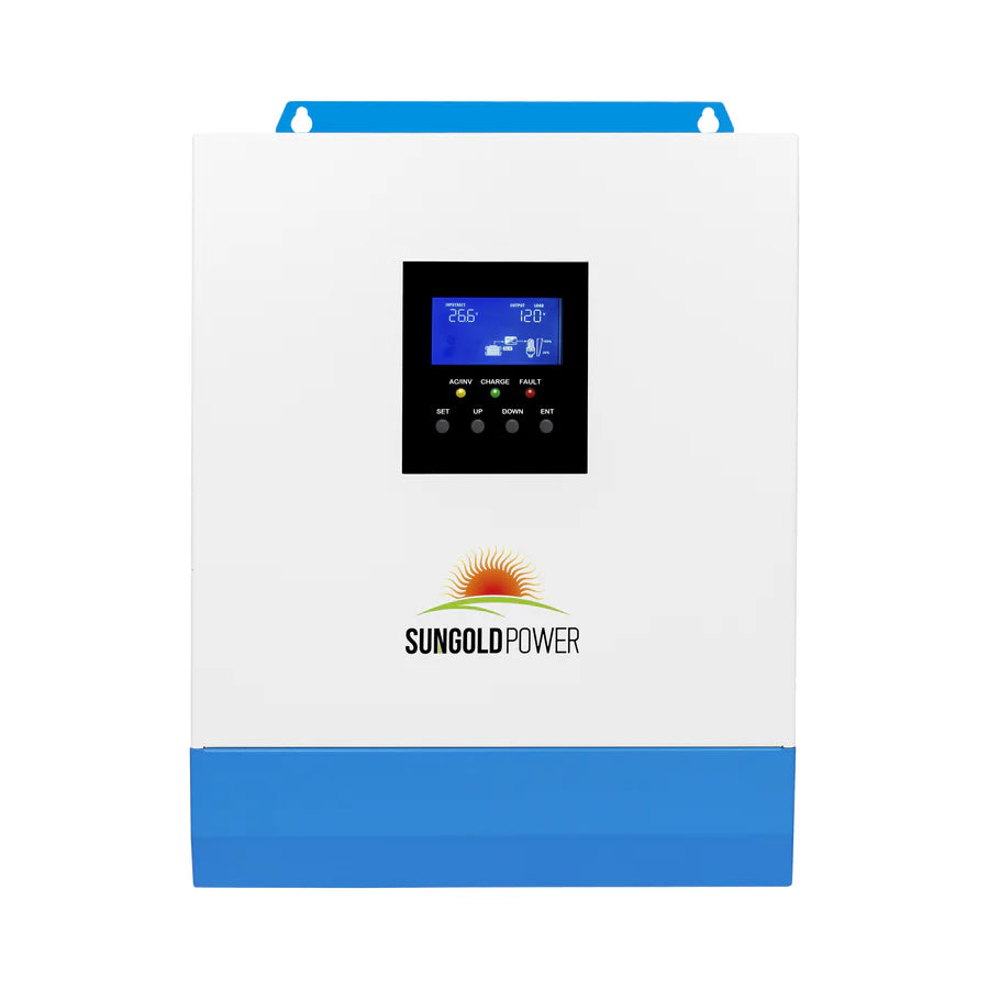 3000W 24V Pure Sine Wave Solar Power Inverter Charger with LCD Display - Perfect for RV, Off-Grid Homes, and Emergency Power Backup
