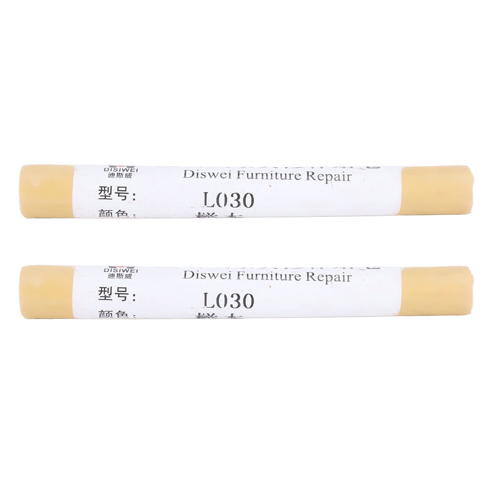 2-Pack Wood Scratch Repair Crayons - Beech Color Furniture & Floor Touch-Up Paint Pen for Scratches, Marks & Damage | Compact Size for Easy Use on Wooden Tables, Chairs, Floors & More