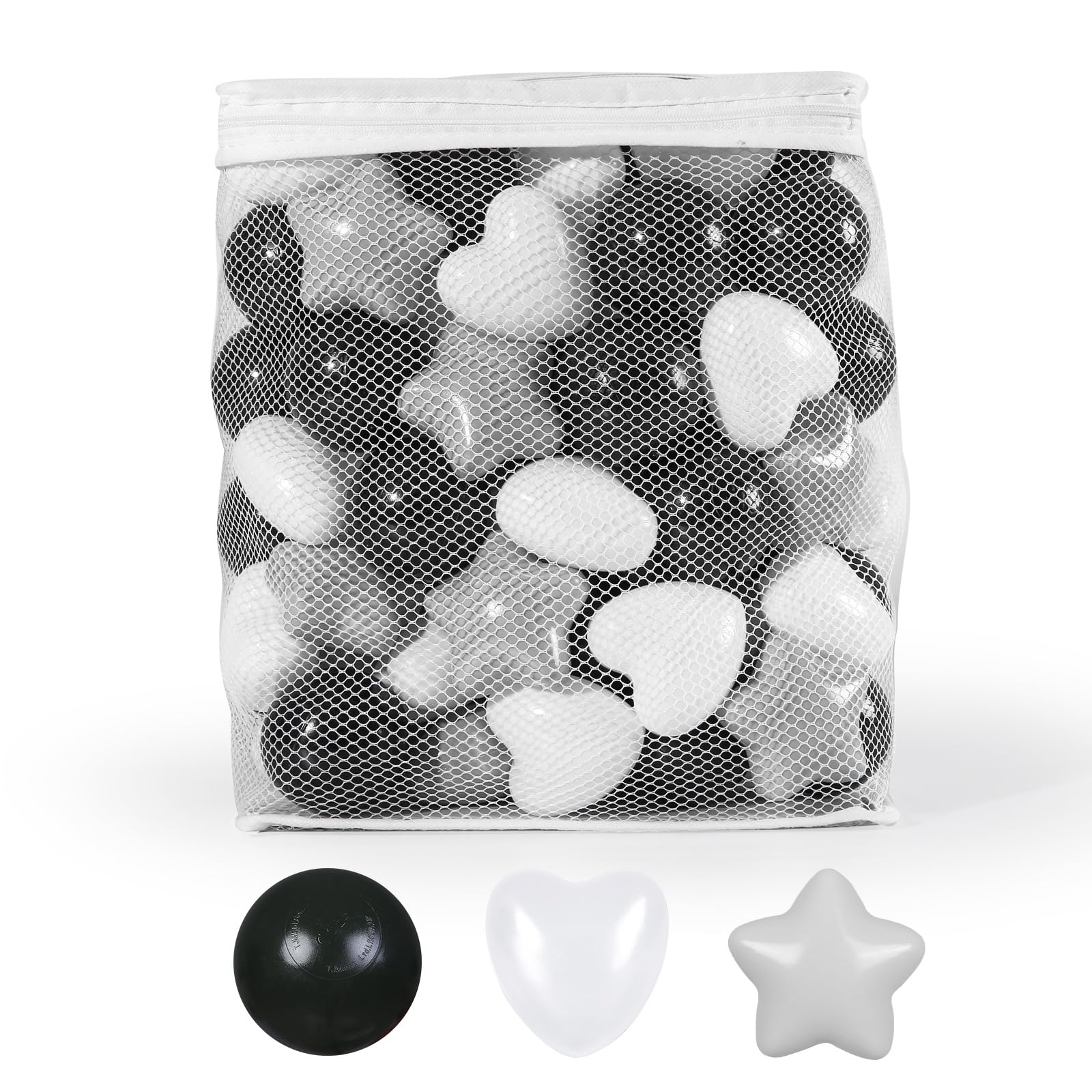 100/200/500/1000 Phthalate-Free & BPA-Free Plastic Ball Pit Balls for Toddlers - Durable Crush-Proof Kids Play Balls with Storage Bag - Perfect for Indoor & Outdoor Playtime, Birthday Parties, and Sensory Play Activities