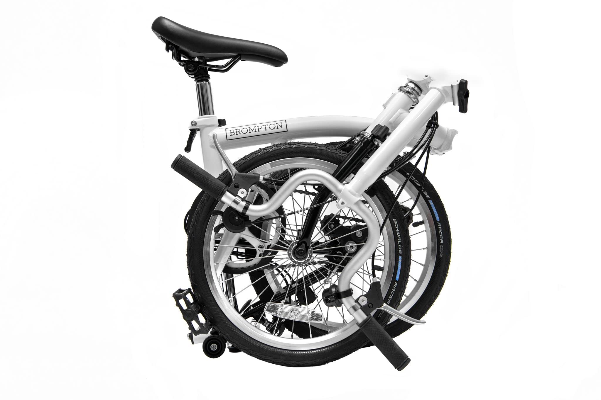 Brompton Folding Commuter Bike A Line 3-Speed - Compact & Lightweight Urban Bicycle for Adults | Perfect for City Commuting, Travel & Public Transport